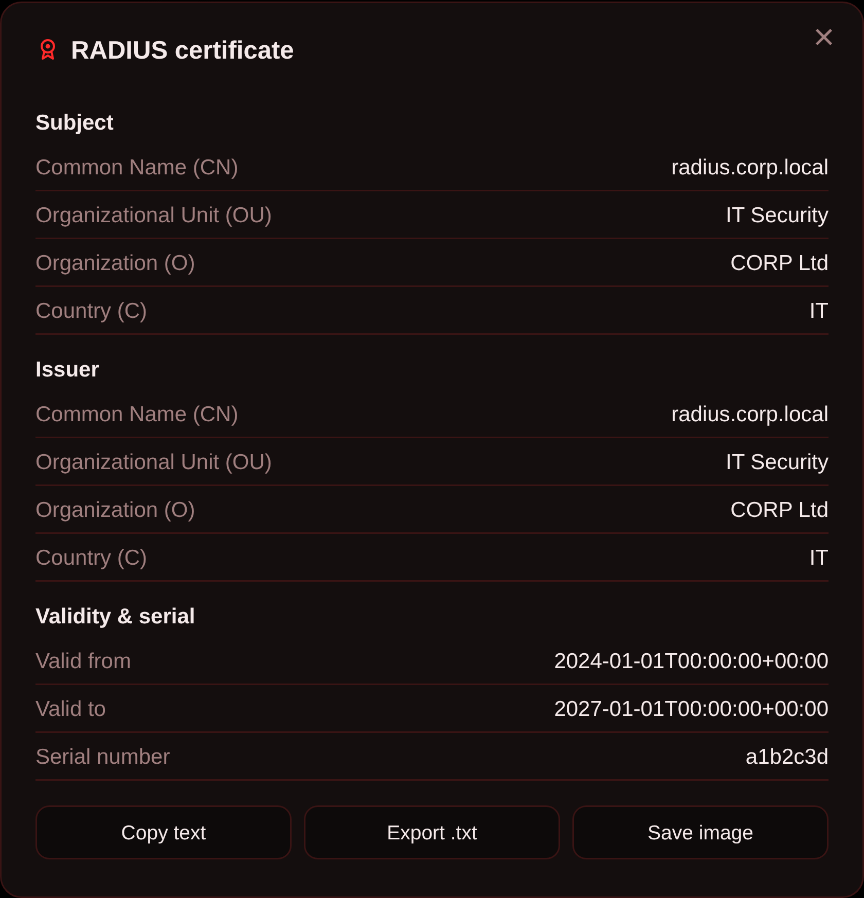 Certificato Enterprise su WiFiCatcher